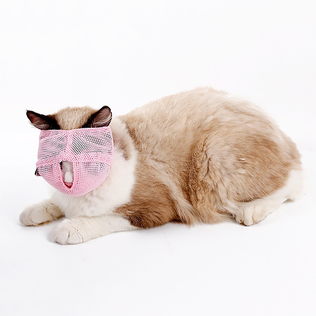 Multifunktions Katze Mund Abdeckung Katze Maulkorb Anti-Beißen Anti Miau Atmungs Haustier Maulkorb Katze Pflege Werkzeug Haustier Lieferungen