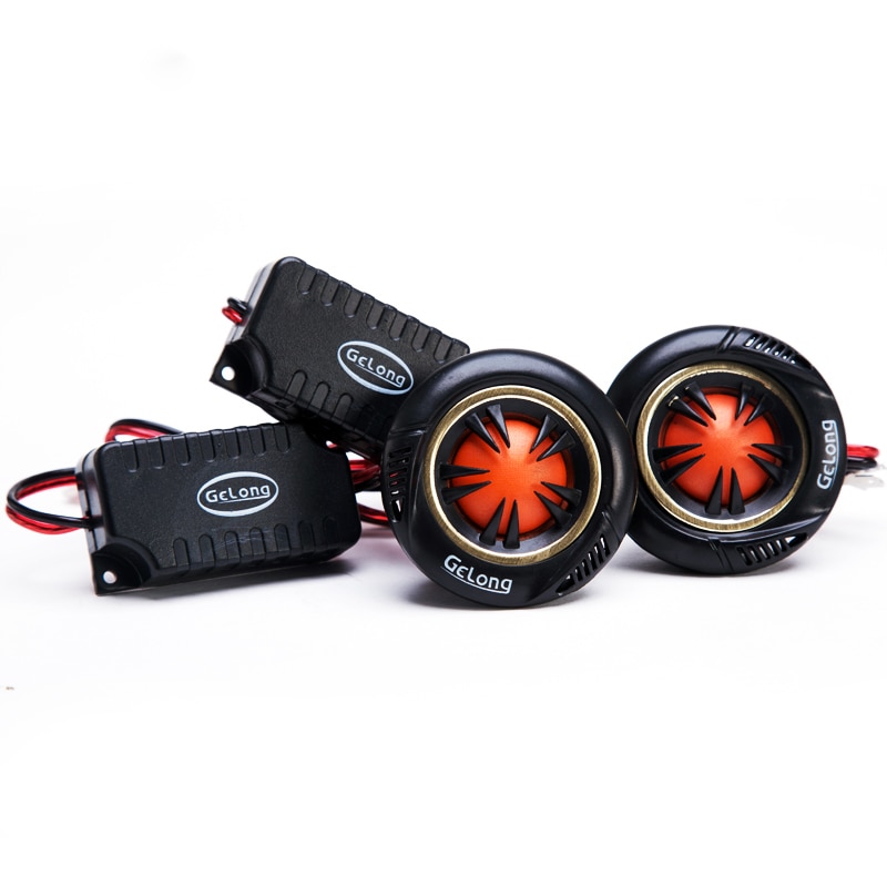 ZYHW Auto Kuppel Hochtöner Universal- Modifizierte Auto lautsprecher hochtöner schwarz 2 stücke 90db/w Auto Hochtöner Auto Audio- lautsprecher QP143