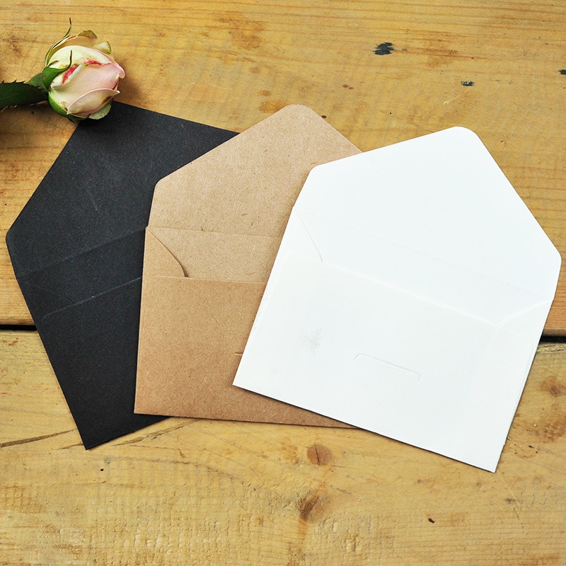 Coloffice 10 teil/los Jahrgang kraftpapier visitenkarte speicher umschlag karte umschläge für hochzeit geburtstag Party DIY papier