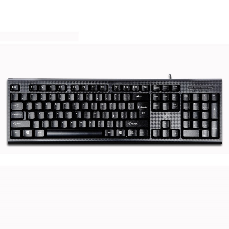 Zhuiguangbao Q9 Einzige Tastatur USB Quadrat Mund Geschäft Sekretariat Heimat PS/2 runde See verdrahtet Schreibtisch Computer Tastatur