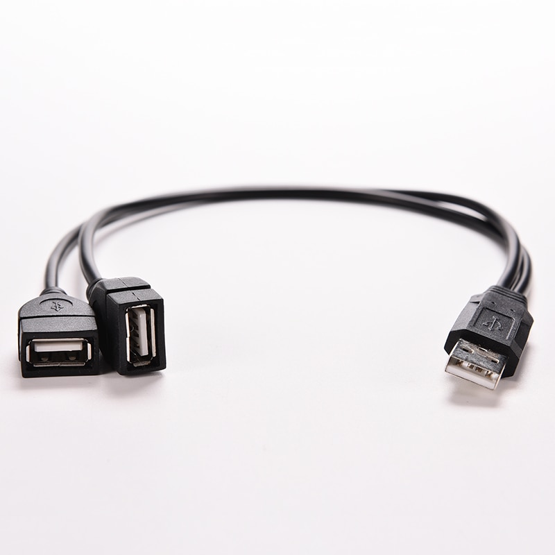 USB Ladung Energie Kabel Verlängerung Kabel USB 2,0 EINE 1 stecker auf 2 Dual USB Weibliche Daten Hub Energie Adapter Y Splitter Kabel