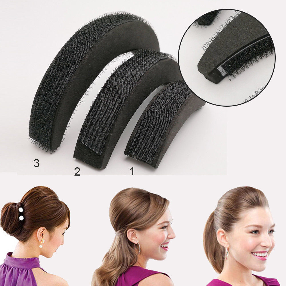 3 teile/satz Haar Pads Haar Volumen ErhöHenne Puff Haar Brötchen Hersteller Krapfen Magie Schaum Schwamm stoßen hoch Einsatz Basis Haar zubehör