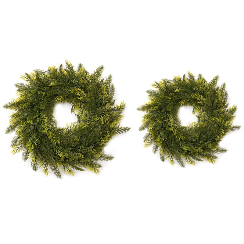 PE Weihnachten Kranz Handgemachte Rattan Anhänger Weihnachten Girlande Einkaufszentrum Weihnachten Baum Tür Dekoration Advent Kranz