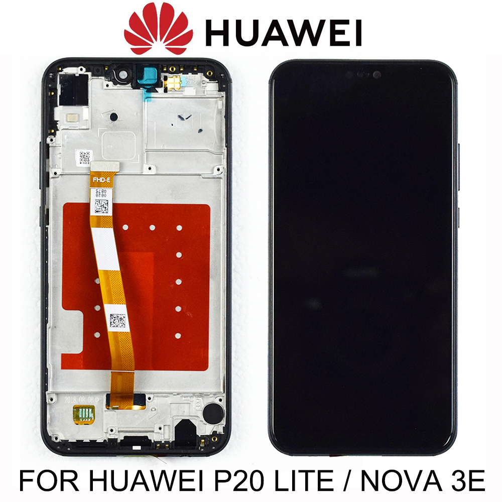 2280*1080 Original LCD Mit Rahmen Für HUAWEI P20 Lite Lcd Anzeige Bildschirm Für HUAWEI P20 Lite ANE-LX1 ANE-LX3 Nova 3e