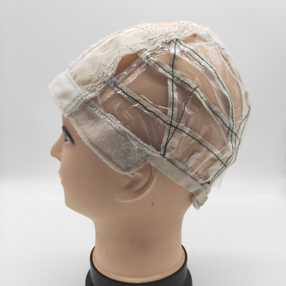 Perücke kappe für sterben herstellung von perücken mit verstellbaren riemen auf der rückseite Mono krone perücke Kappen