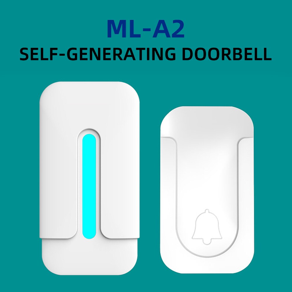ML-A2 35 Glockenspiel Wasserdicht kabellos Tür Glocke selbst angetrieben Drahtlose Türklingel Blitz Startseite kabellos Clever Tür Glocke
