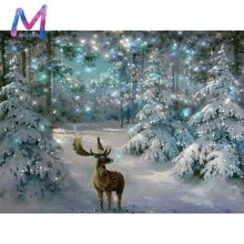Volle 5D DIY Diamant Malerei Hirsch Diamant Mosaik Bild Von Strass Weihnachten Diamant Stickerei Kreuz Stich Wohnkultur