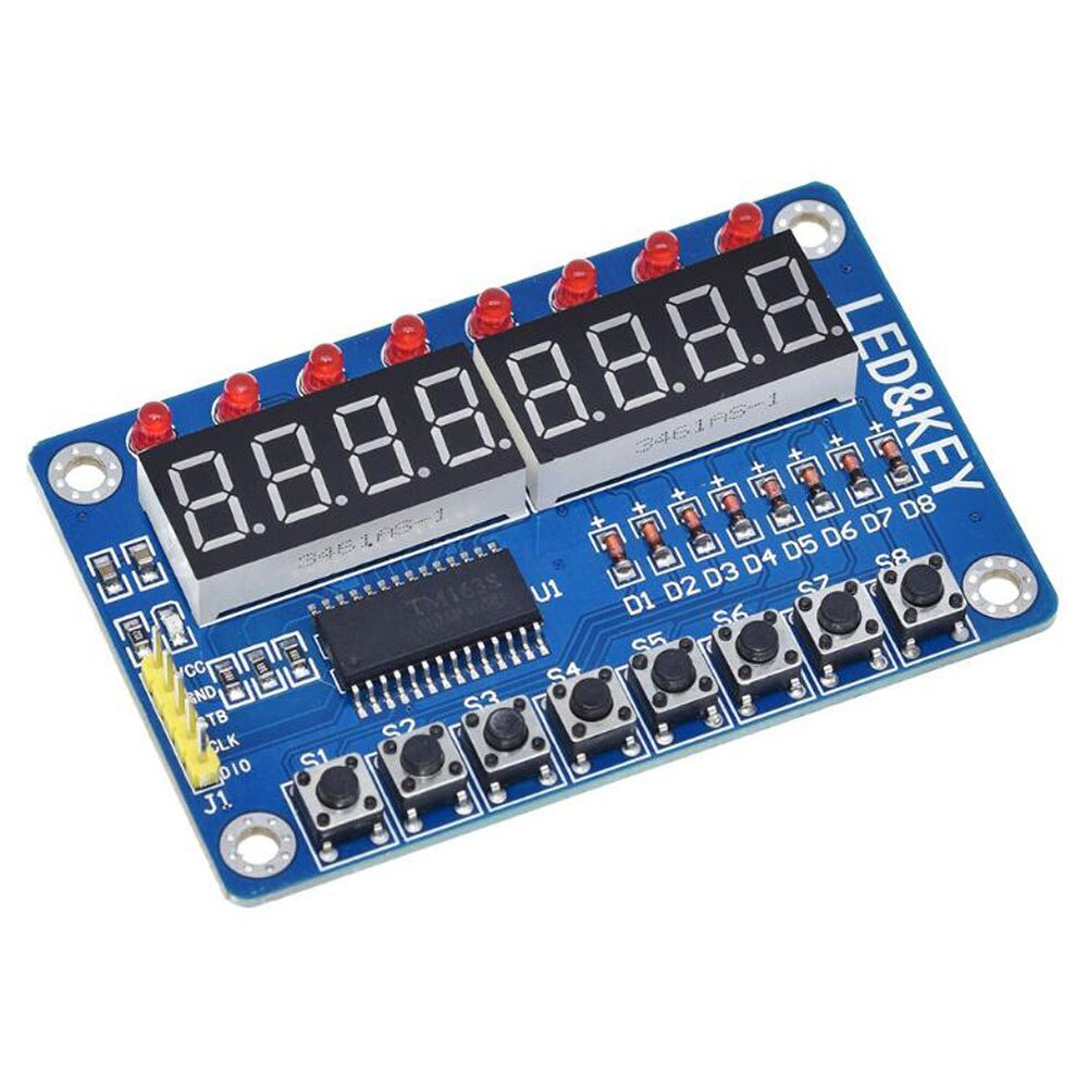 1 Stck TM1638 Tastatur Digital Rohr LED Anzeige Modul 8-bisschen Digital Rohr/LED/Tastatur ohne DuPont draht