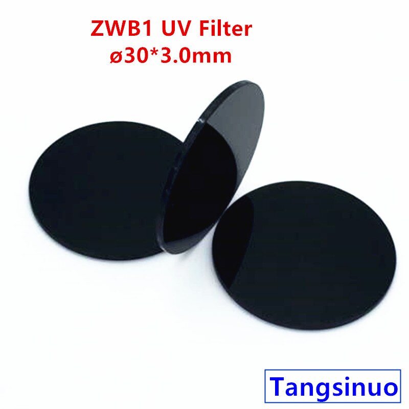 30*3,0mm ZWB1 UG11 UV bestehen Filter Glas objektiv für 302nm 312nm lichtquelle