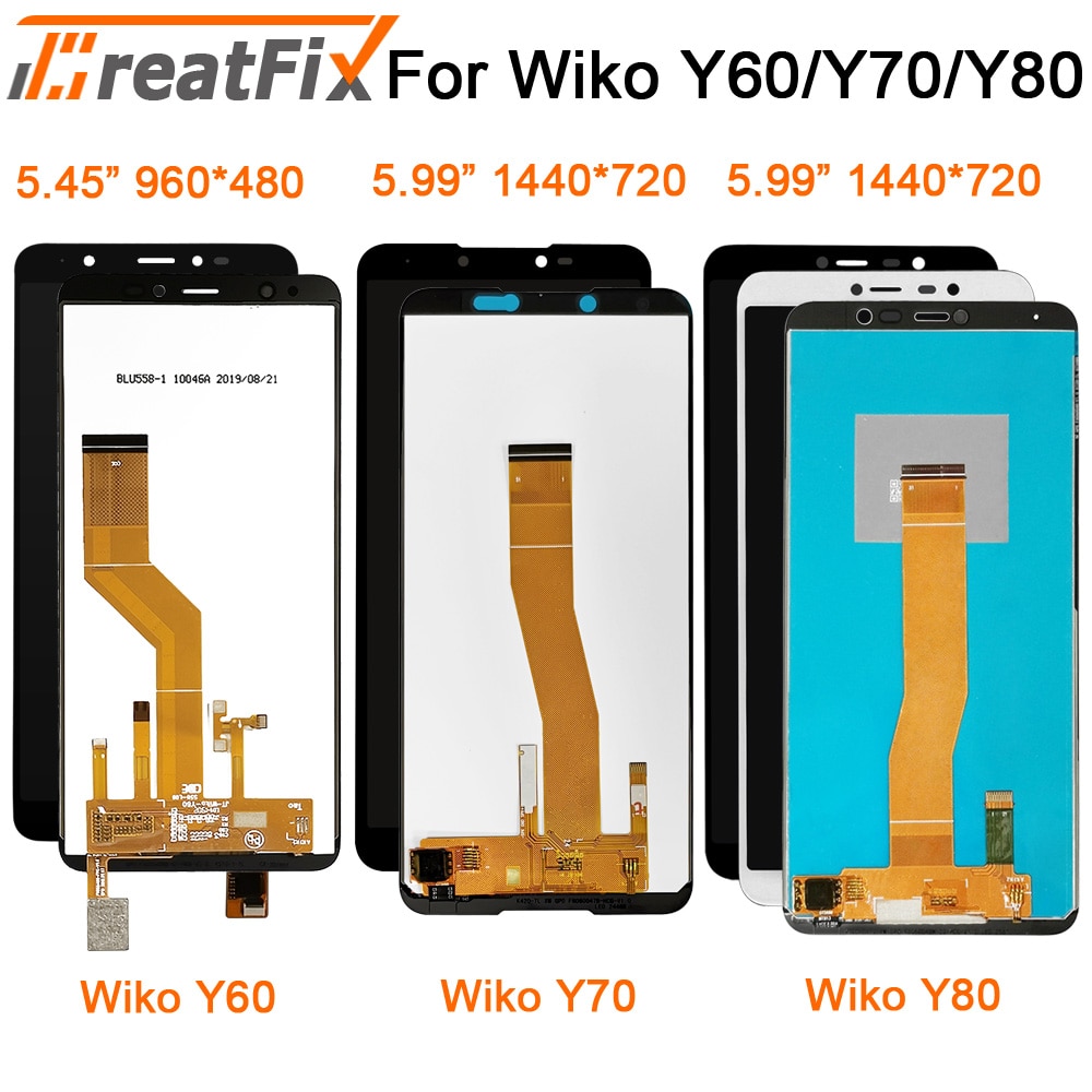 Original Getestet Für wiko Y50 Y60 Y70 Y80 LCD berühren Bildschirm LCD Anzeige Montage Ersatz lcd für wiko Y80 Jerry 4 bildschirm