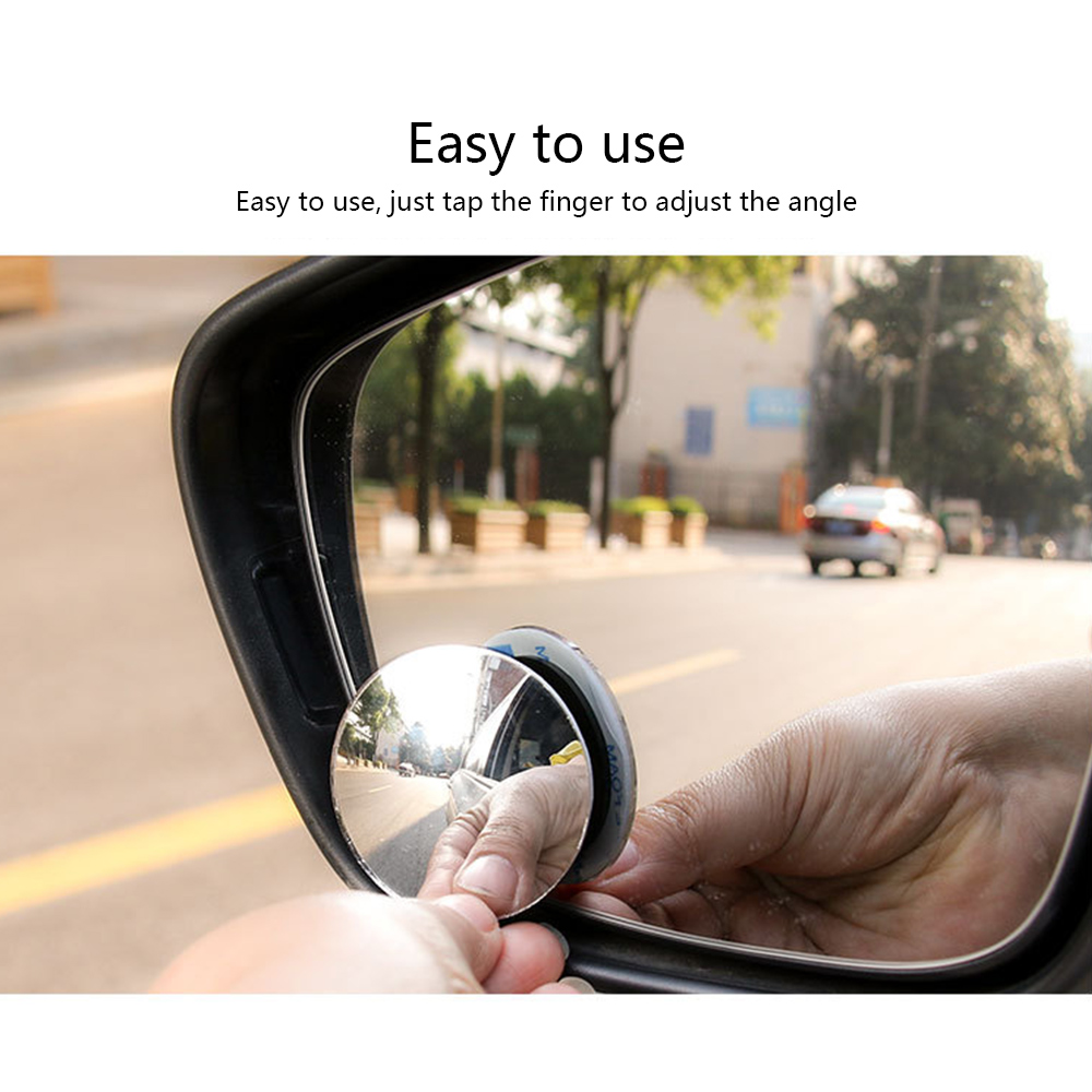 1 paar Auto Umkehr blind Stelle Spiegel 360 Grad Drehung Runde konvex blind Stelle Spiegel für Parkplatz Rückspiegel