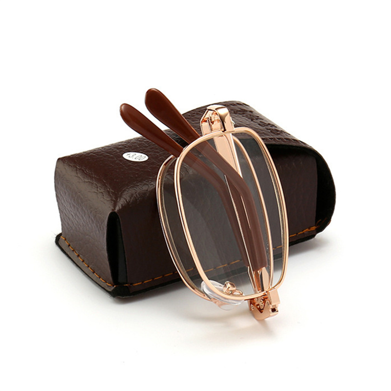 XojoX Falten Lesebrille Frauen Metall Hyperopie faltbare Brillen Dioptrien + 1,0 1,5 2,0 2,5 3,0 Presbyopie Brille für Männer