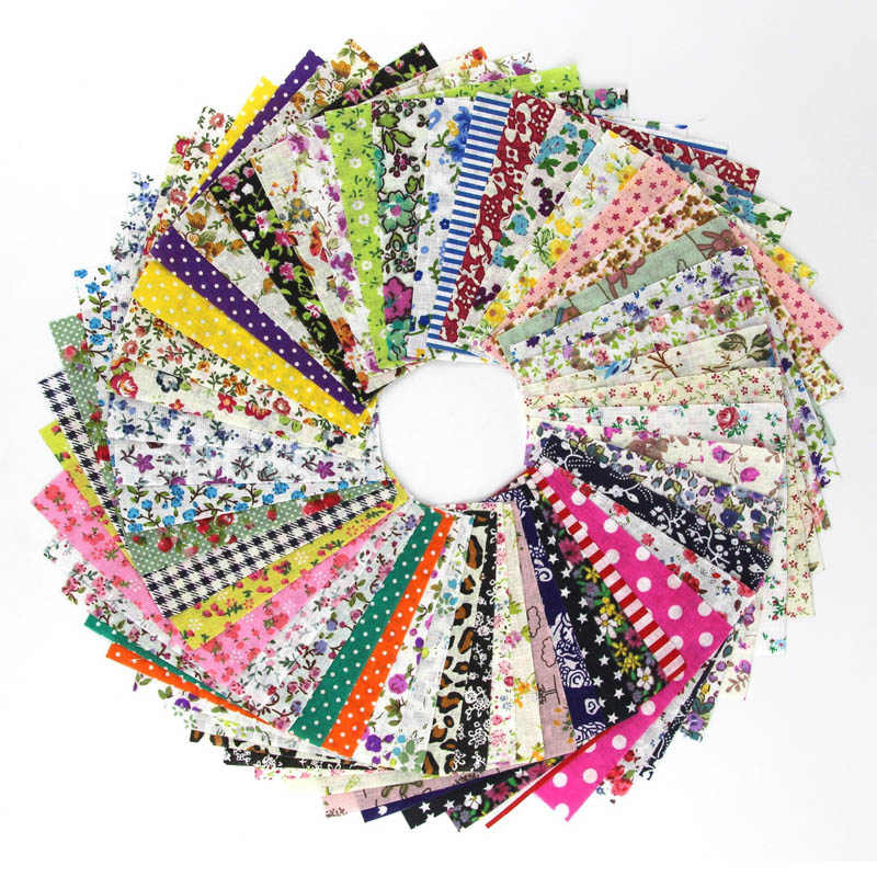 50 stück von 10*10cm baumwolle gedruckt Patchwork Patchwork näHenne Garten blume platz blume stoff Haushaltswaren DIY Material