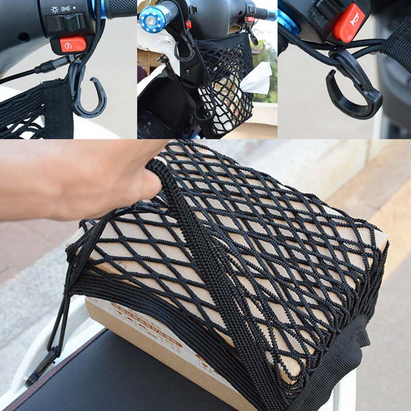 Motorrad Helm Lagerung Kofferraum Tasche Motorrad Gepäck Netz Haken Halten Tasche Fracht Fahrrad Rolle Gittergewebe Kraftstoff Panzer Gepäck Equipaje