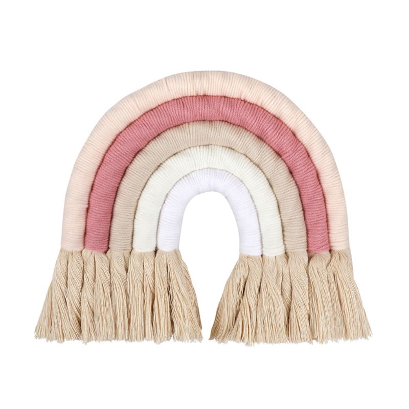 Macrame Regenbogen Zauberstab Hängen Dekorative Farbige für Boho Wohnkultur, Partei Liefert, Baby Dusche, Nursey Wohnheim Zimmer