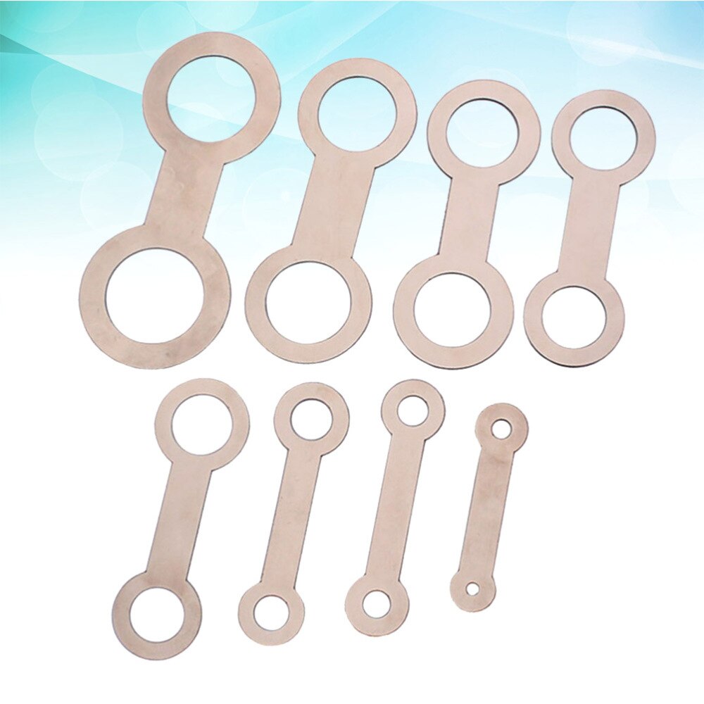 8 Teile/satz Saxophon Pad Nivellierung Ringe Sax Nivellierung Werkzeug Pads Reparatur Werkzeug für Saxophon Flöte Klarinette (Silber)