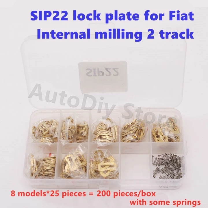 200 teile/los Auto sperren Platte Für Fiat Schluck22 interne fräsen 2 Spur Auto Sperren Ersatz Schloss Platte Bausatz Zubehör Auto sperren Schilf
