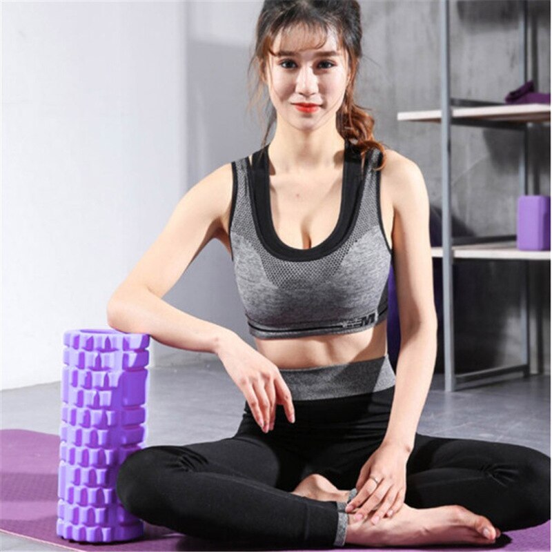 Yoga Block Fitness Ausrügestochen Pilates Schaum Rolle Fitness Fitnessstudio Übungen Muskel Massage Rolle Yoga Ziegel Sport Fitnessstudio 33x14cm