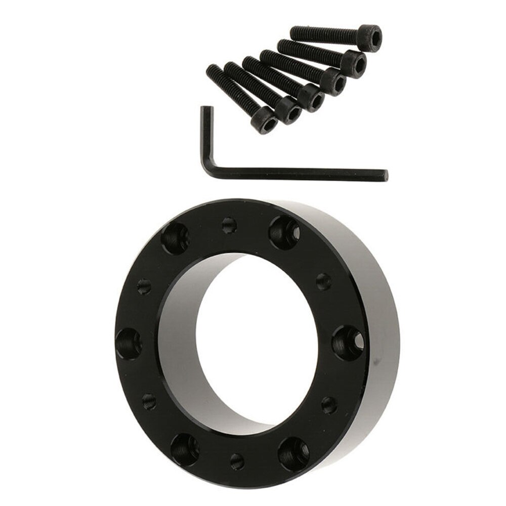 Schwarz Lenkrad Abstandshalter Hub Aluminium Bolzen Bausatz 85mm/3,3 '' 25mm / 1 ''