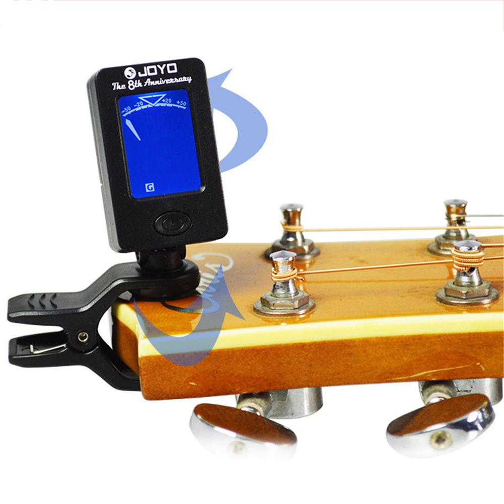 JOYO Akustische Gitarre Clip-auf Elektrische Tuner Für Gitarre Chromatische Bass Violine Ukulele Universal- Tragbare Faltbare Tuner