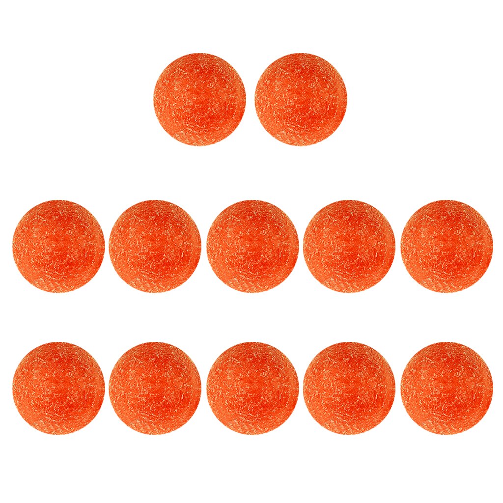 12 stücke 36mm Orange Mini FußBall Bälle Foosballs Ersatz Tabelle FußBall Bälle Gemacht bilden Umwelt Freundliche Kunststoff