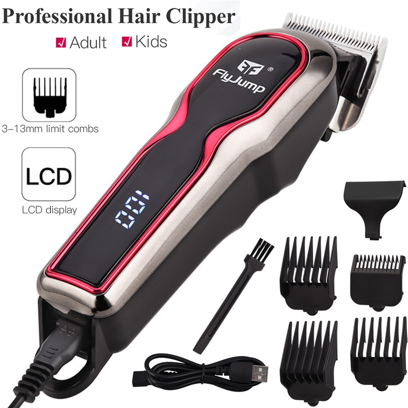 Haar Haarschneidemaschine Leistungsstarke Motor- Haar Trimmer Rechargable Haar Cutter LCD Anzeige Trimmer für Barbier Schneiden Maschine
