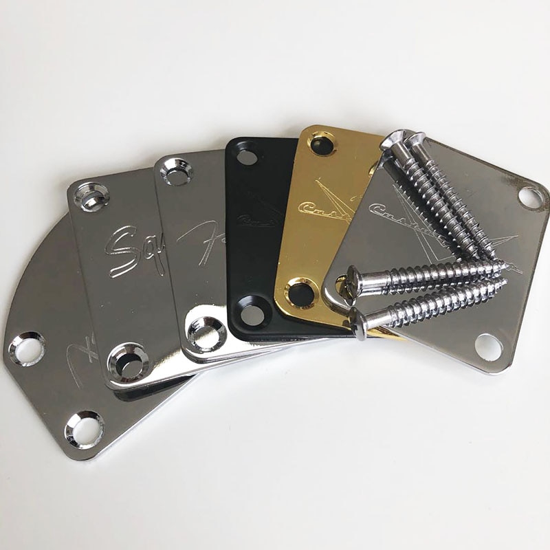 Gitarre Nacken Platte Gold/Chrom/Schwarz Für st/tele elektrische gitarre