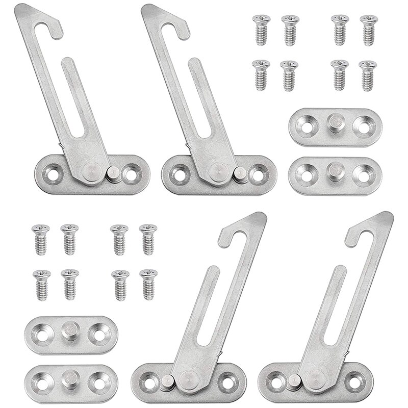 4 Pack Fenster Restrictor Schlösser Fenster Restrictor Haken Edelstahl Art sperren Restrictor mit Schrauben für Upvc Fenster