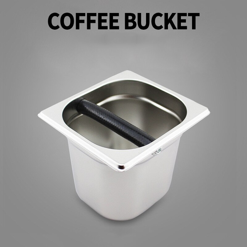 Edelstahl Kaffee manipulieren klopfen Kasten Barista Kaffee Schlacke Manuelle Kaffeemühle Espresso Kaffee Zubehör Für Barista