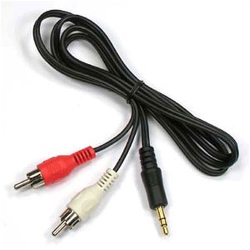 3,3 ft/1 m Audio- Kabel 3,5 Jack zu 2 RCA stecker auf stecker 2rca zu 3,5mm AUX Stereo Audio- Auto RCA Kabel Splitter
