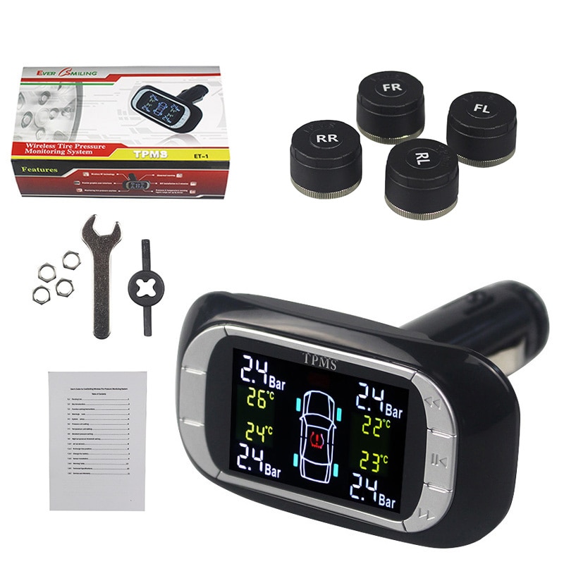 Zolizda TPMS Reifen Druck Clever Auto TP620 Überwachung System Drahtlose Echtzeit Digital Anzeige Alarm Systeme