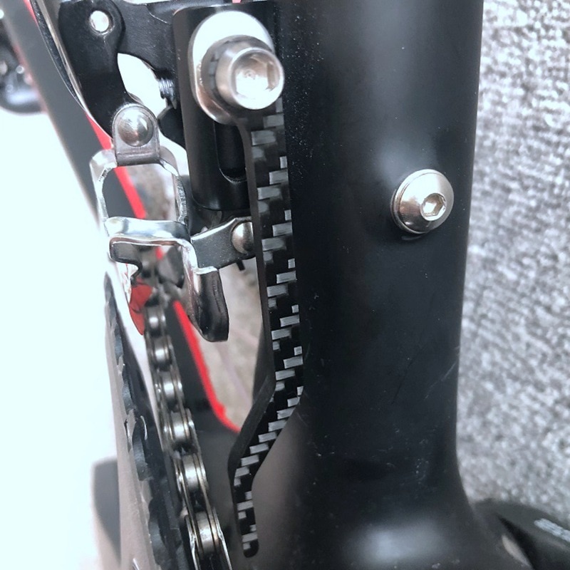 Kohlenstoff Faser Rennrad Kette Stabilisator Kette führen Titan Schrauben Kette Anti Gerät Anti Schnalle