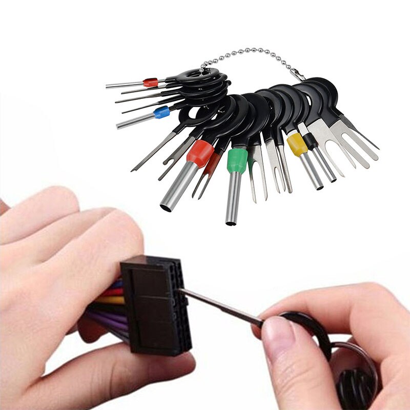 8/11/18/38 stücke Auto Terminal Entfernung Werkzeug einstellen Verdrahtung crimpen Stecker Stift Auszieher Abzieher Stecker Terminal Reparatur Haltegriff Werkzeug