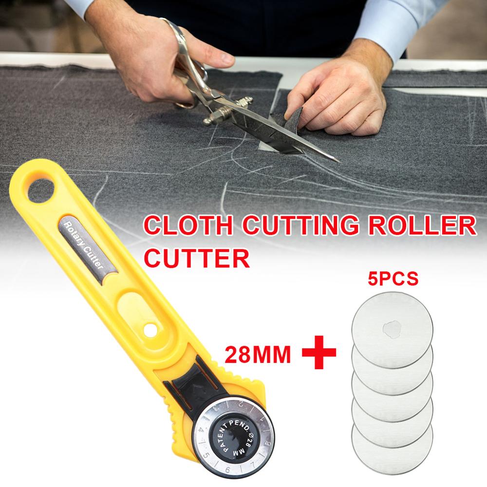 28mm Patchwork Rolle Rad Runde Messer Tuch Schneiden Messer Messer Leder Handwerk Stoffe rotierend Cutter Für Leder Stoffe
