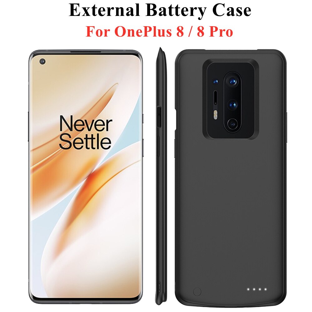 6800mAh Batterie Ladegerät Fällen Für OnePlus 8 Profi Energie Bank fallen Externe Batterie Ladung fallen Für Oneplus 8 Energie abdeckung