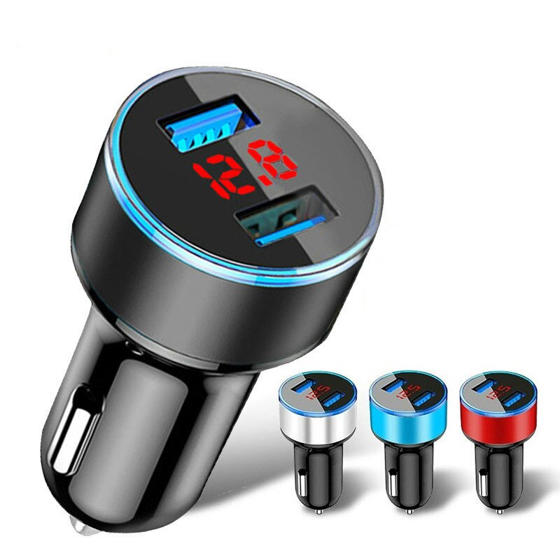 Congdi Universal- Dual USB Auto Ladegerät Adapter 5V 3,1 EIN Auto-Ladegerät praktisch Auto USB Ladegerät Auto ladung 2 Hafen für Tablette