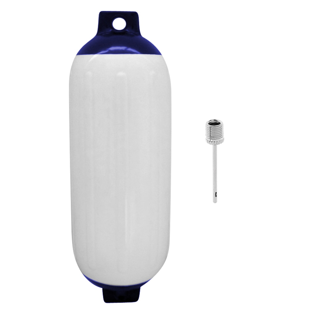 PVC Schlauchboot Marine Fender Prämie PVC Stoßstange Dock Schild Schutz Blau Weiß 11x40cm