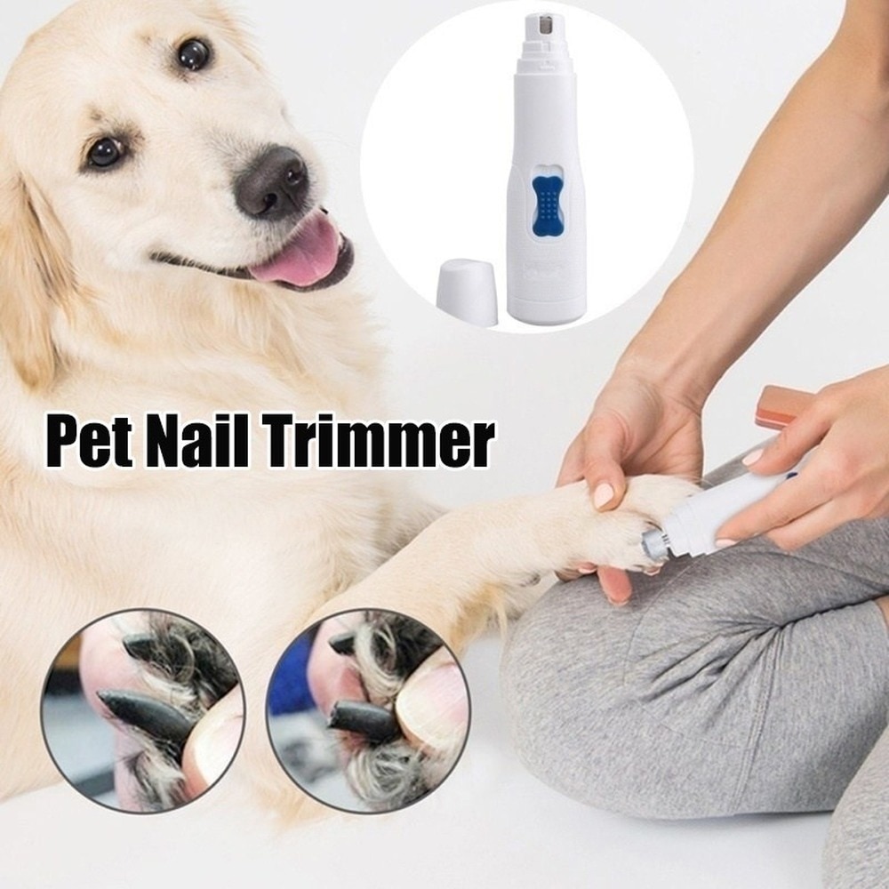 Neueste Haustier Nagel Schleifer Hund Nagel Schermaschinen Schmerzlos Elektrische Katze Pfoten Nagel Cutter Körperpflege Trimmer Datei Batterie Typ