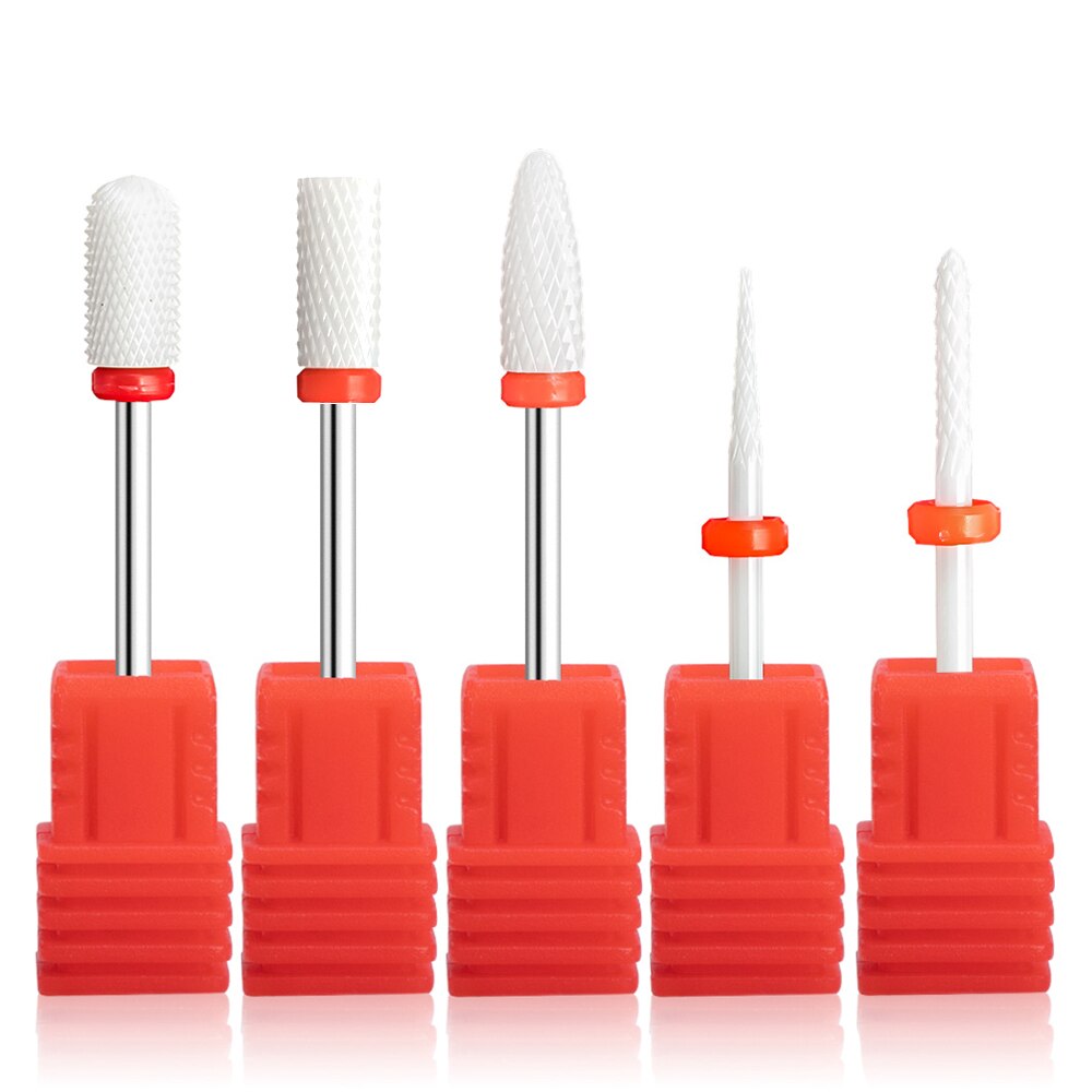 5Stck Keramik Nagel Bohrer einstellen Elektrische Manikübetreffend Bohrer Bausatz Für Fräsen Cutter Nagel Dateien Puffer Nagel Kunst Ausrügestochen zubehör