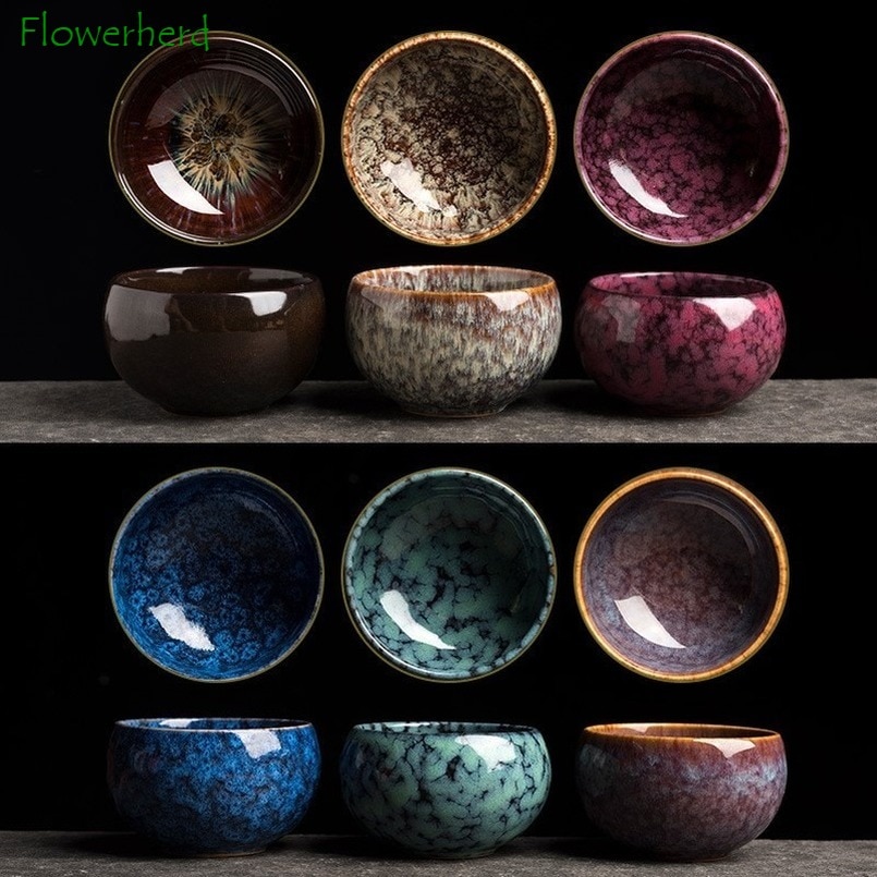 Brennofen Keramik Porzellan Tee Tasse Teegeschirr Kung Fu Tee-einstellen Tasse Haushalt Große Tee Tasse Tee Tasse Einzigen Tasse Meister tasse Tee Schüssel