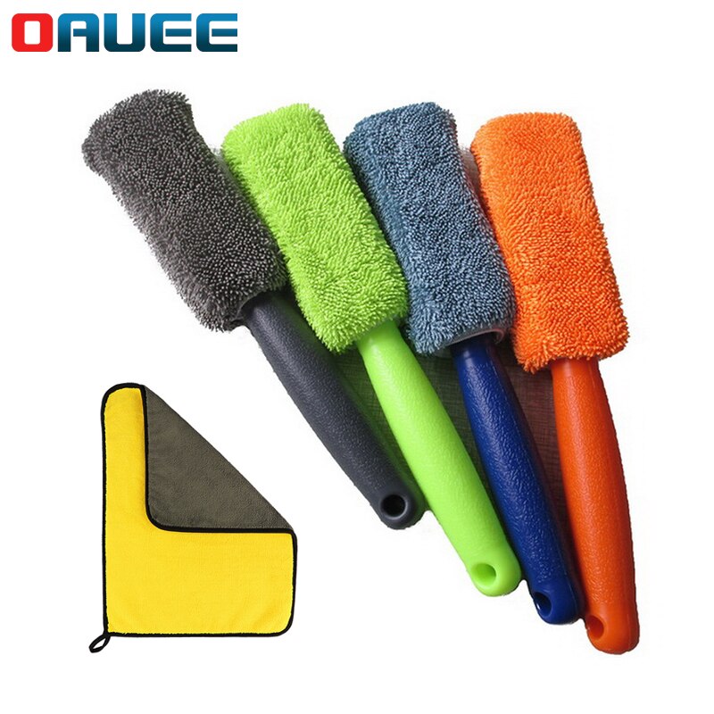 Auto Waschen Reifen Pinsel Super Faser Auto Rad Pinsel Schönheit Auto Reinigung Handtuch Trocknen Tuch Säumen Mit Auto Waschen Handtuch 30x30cm