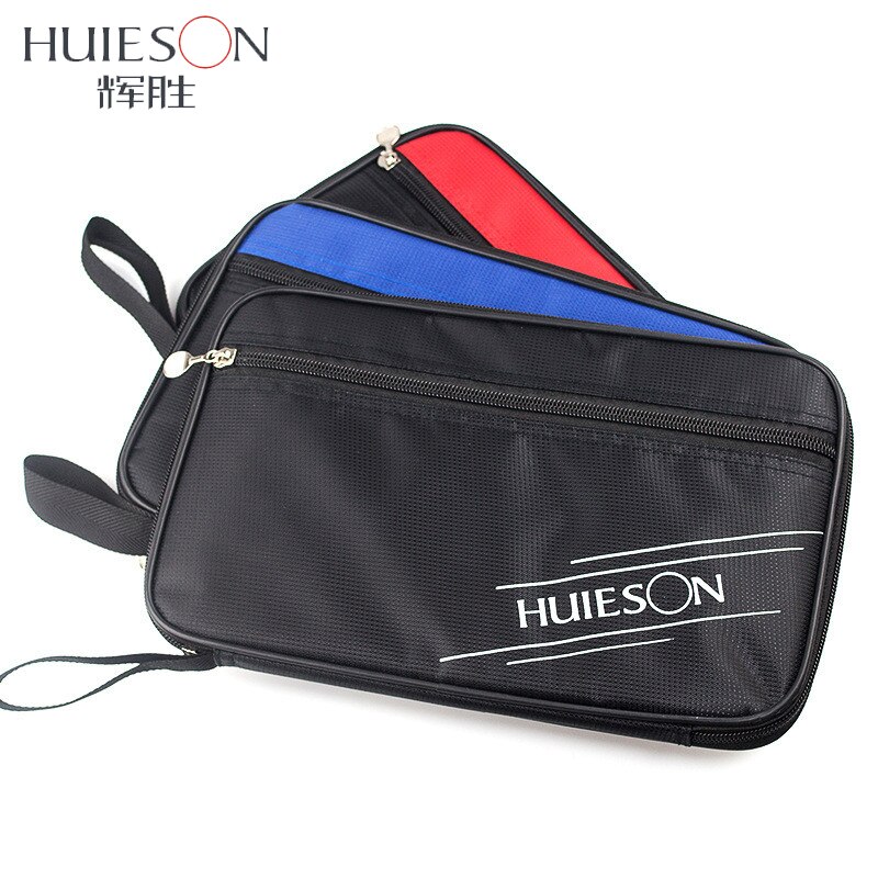 Huieson Exklusive Rechteck Tischtennis Schläger fallen Tasche Klingeln Pong Paddel Schläger Container Tasche verrotten/Blau/Schwarz