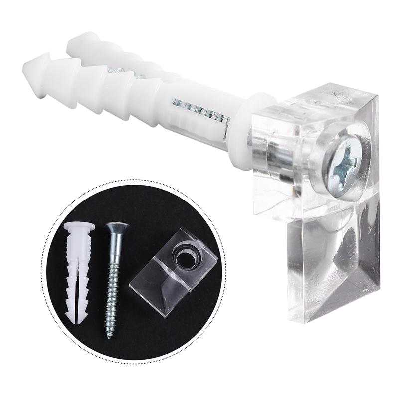 20 setzt Spiegel Clip Praktische dauerhaft Nützlich Kleine Befestigung Klemme Befestigung Clip Glas Halte Clip für Kleiderschrank Spiegel