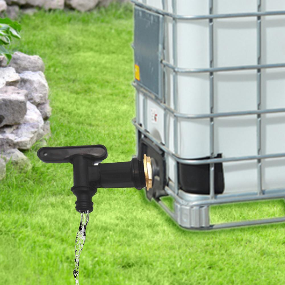 IBC Behälter Montage Kraftstoff Panzer Adapter Wasserhahn Ventil Bausatz Durcheinander Ball Ventil Kunststoff Garten Schlauch Schnell Verbinden Rohr passend zu System