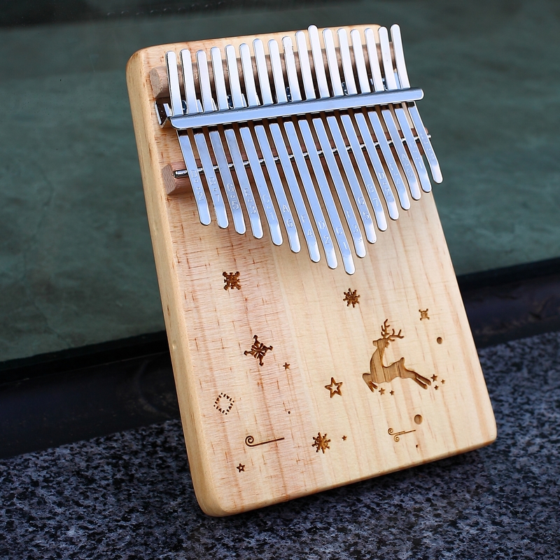 KERUS Kalimba Daumen Klavier 17 Schlüssel mit mahagoni Holz Tragbare Mbira Finger Klavier für freundlicher und klavier Anfänger Professionelle
