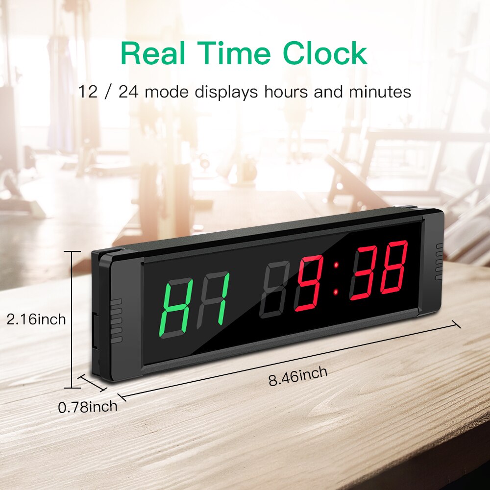 Fitnessstudio Timer Programmierbare fernbedienung LED Uhr Timer Intervall Timer Uhr Crossfit Sport Ausbildung uhr