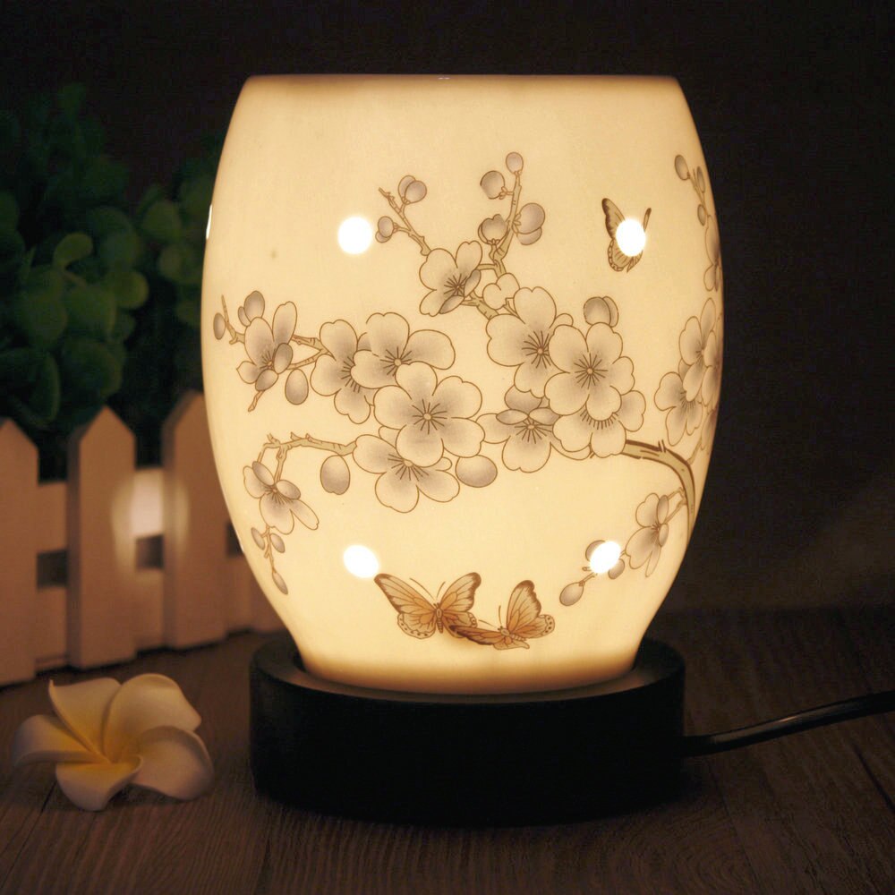 Fang Xi schlafzimmer keramik stecker lampe aromatherapie maschine einstellbare licht weihrauch lampe mit ätherisches öl ofen Nachtlicht