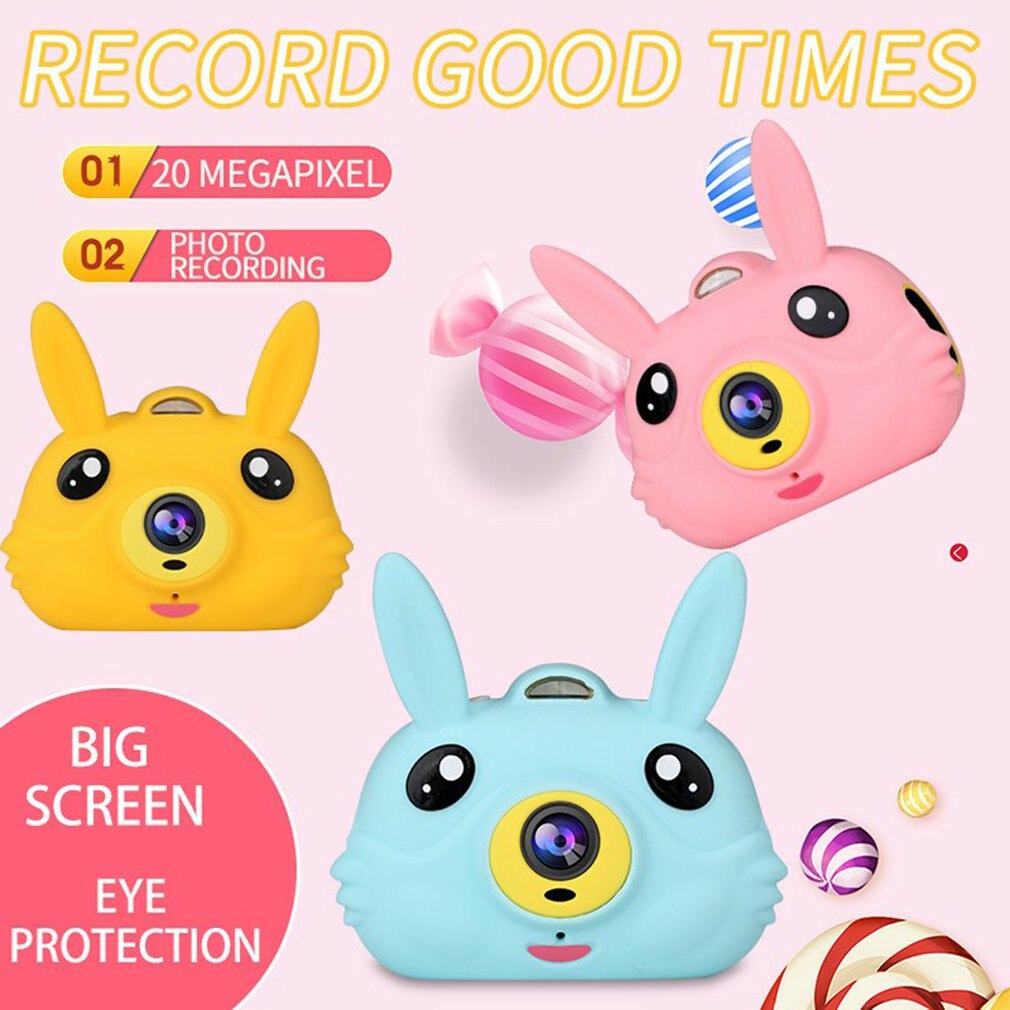 freundlicher Mini Kamera 2 Zoll IPS HD Bildschirm freundlicher Kamera USB 2,0 Digital Video Foto Kamera Für freundlicher Geburtstag mit tasche