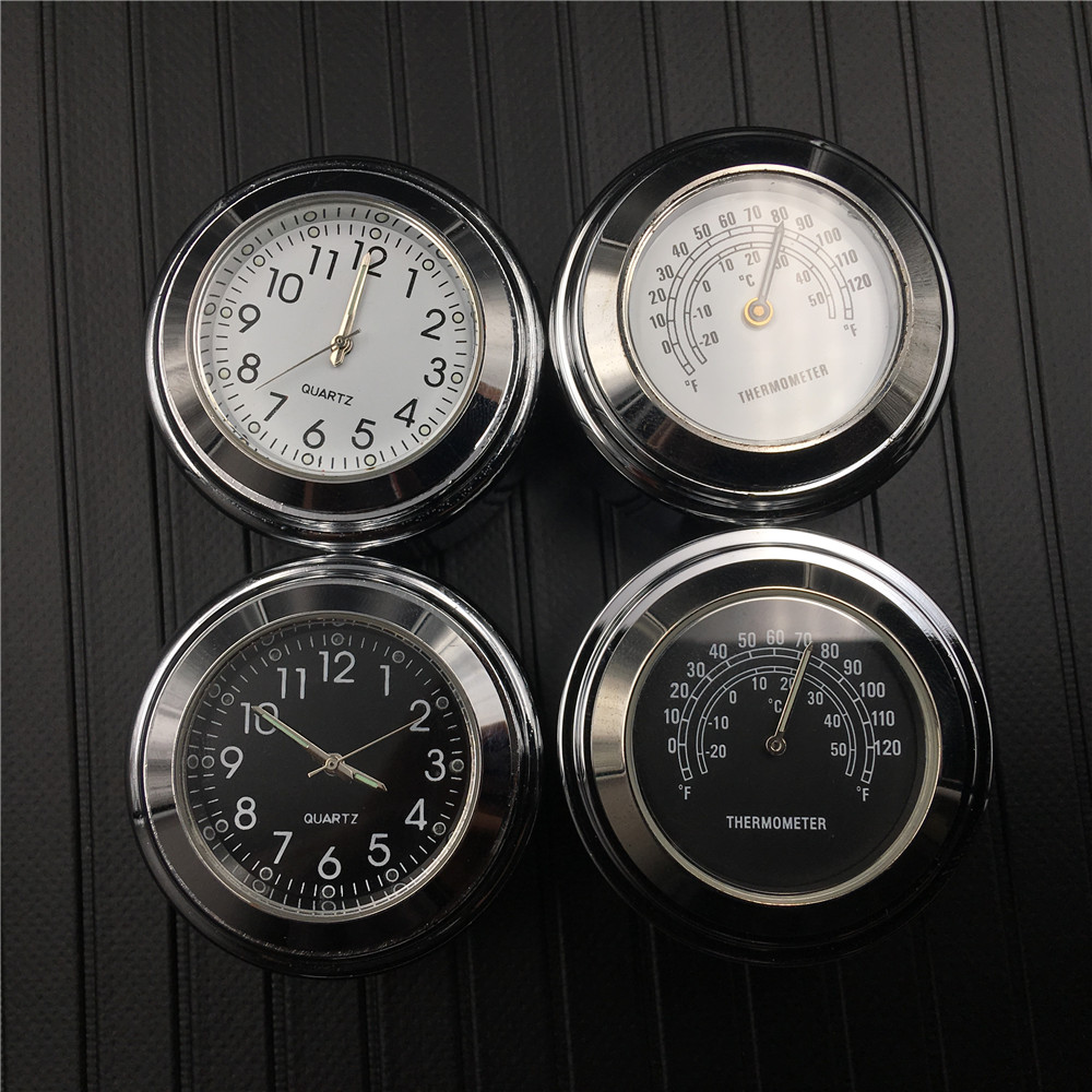 Motorrad Motorrad Lenker montieren Runde Uhr/Thermometer Universal-