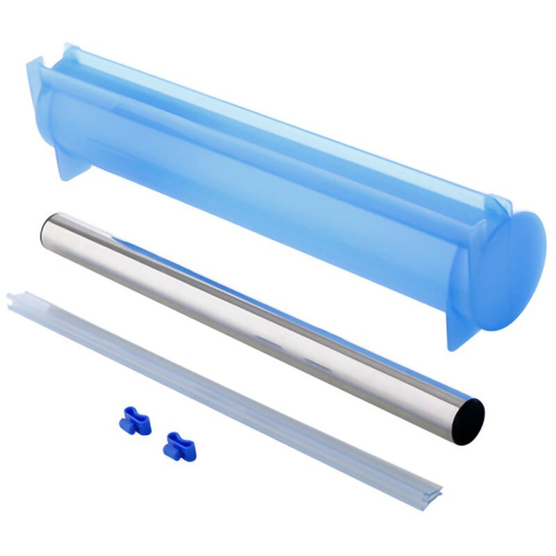 Kunststoff Lebensmittel-verpackungs-Spender Aluminium Folie Halfter Kasten für Schneiden Film Lebensmittel wickeln haften Film Cutter Küche Film Organizer Blau
